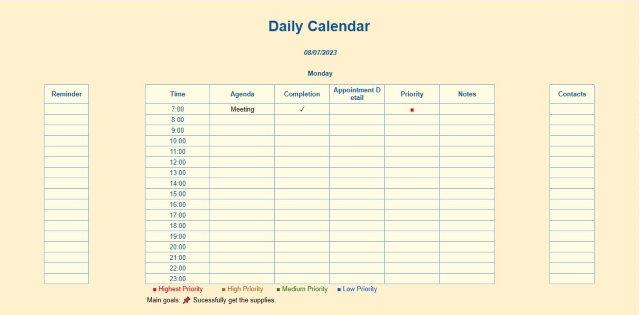 Kalendar Harian